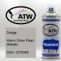 Preview: Dodge, Warm Silver Pearl Metallic, GS4 / DT9058: 400ml Sprühdose, von ATW Autoteile West.